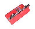 BAOHU Zakelijke Book Case Telefoonhoesje - Portemonnee Hoesje - Geschikt voor iPhone XR - Rood
