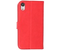 BAOHU Zakelijke Book Case Telefoonhoesje - Portemonnee Hoesje - Geschikt voor iPhone XR - Rood