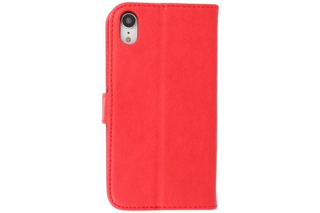 BAOHU Zakelijke Book Case Telefoonhoesje - Portemonnee Hoesje - Geschikt voor iPhone XR - Rood