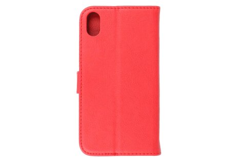 BAOHU Zakelijke Book Case Telefoonhoesje - Portemonnee Hoesje - Geschikt voor iPhone XR - Rood