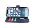 Zakelijke Book Case Telefoonhoesje - Portemonnee Hoesje - Geschikt voor iPhone XR - Navy