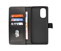 BAOHU Zakelijke Book Case Telefoonhoesje - Portemonnee Hoesje - Geschikt voor Motorola Moto G22 - Zwart