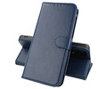 Zakelijke Book Case Telefoonhoesje - Portemonnee Hoesje - Geschikt voor Motorola Moto G22 - Navy