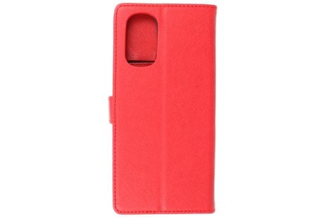 Zakelijke Book Case Telefoonhoesje - Portemonnee Hoesje - Geschikt voor Motorola Moto G22 - Rood
