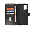 Zakelijke Book Case Telefoonhoesje - Portemonnee Hoesje - Geschikt voor Nokia G21 & Nokia G11 - Zwart