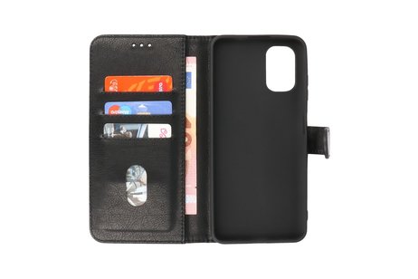 Zakelijke Book Case Telefoonhoesje - Portemonnee Hoesje - Geschikt voor Nokia G21 & Nokia G11 - Zwart