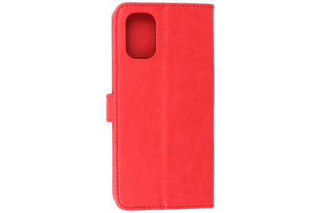 Zakelijke Book Case Telefoonhoesje - Portemonnee Hoesje - Geschikt voor Nokia G21 & Nokia G11 - Rood