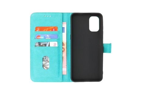 BAOHU Zakelijke Book Case Telefoonhoesje - Portemonnee Hoesje - Geschikt voor Nokia G21 & Nokia G11 - Groen