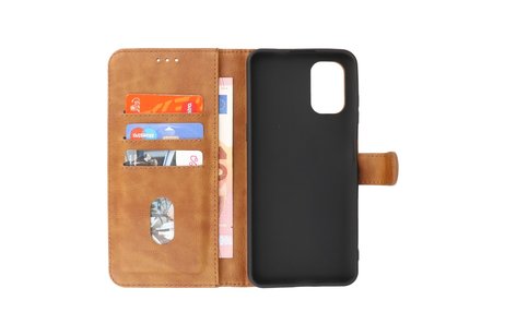 BAOHU Zakelijke Book Case Telefoonhoesje - Portemonnee Hoesje - Geschikt voor Nokia G21 & Nokia G11 - Bruin