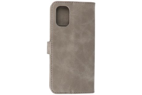 BAOHU Zakelijke Book Case Telefoonhoesje - Portemonnee Hoesje - Geschikt voor Nokia G21 & Nokia G11 - Grijs
