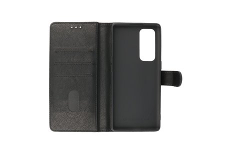BAOHU Zakelijke Book Case Telefoonhoesje - Portemonnee Hoesje - Geschikt voor Oppo Find X3 Neo & Reno 5 Pro Plus 5G - Zwart