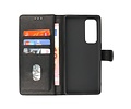 BAOHU Zakelijke Book Case Telefoonhoesje - Portemonnee Hoesje - Geschikt voor Oppo Find X3 Neo & Reno 5 Pro Plus 5G - Zwart