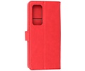 BAOHU Zakelijke Book Case Telefoonhoesje - Portemonnee Hoesje - Geschikt voor Oppo Find X3 Neo & Reno 5 Pro Plus 5G - Rood