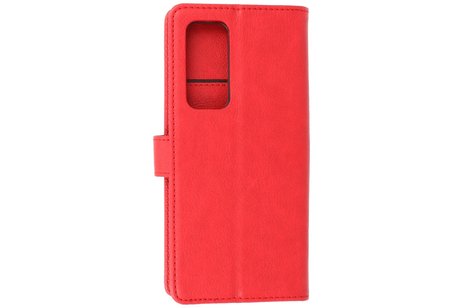 BAOHU Zakelijke Book Case Telefoonhoesje - Portemonnee Hoesje - Geschikt voor Oppo Find X3 Neo & Reno 5 Pro Plus 5G - Rood