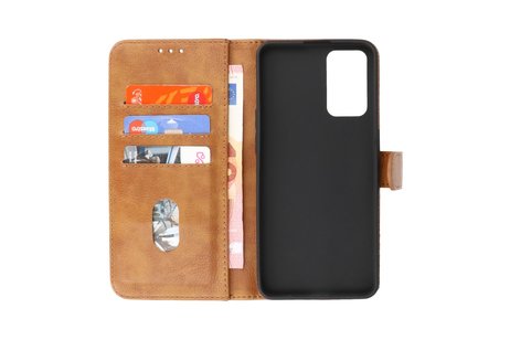 Zakelijke Book Case Telefoonhoesje - Portemonnee Hoesje - Geschikt voor Oppo Find X3 Lite & Reno 5 5G - Bruin