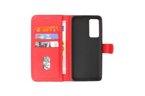 BAOHU Zakelijke Book Case Telefoonhoesje - Portemonnee Hoesje - Geschikt voor Xiaomi 12 - Rood