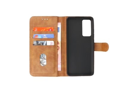 BAOHU Zakelijke Book Case Telefoonhoesje - Portemonnee Hoesje - Geschikt voor Xiaomi 12 - Bruin