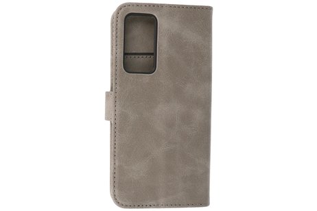BAOHU Zakelijke Book Case Telefoonhoesje - Portemonnee Hoesje - Geschikt voor Xiaomi 12 - Grijs