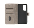 BAOHU Zakelijke Book Case Telefoonhoesje - Portemonnee Hoesje - Geschikt voor Xiaomi 12 - Grijs