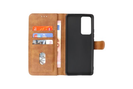 Zakelijke Book Case Telefoonhoesje - Portemonnee Hoesje - Geschikt voor Xiaomi 12 Pro - Bruin