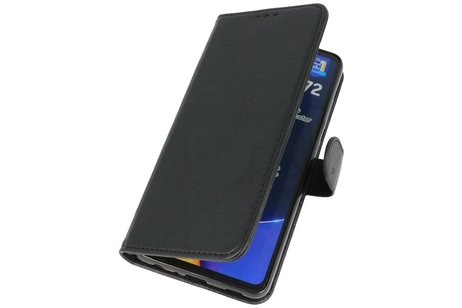 Hoesje Geschikt voor Samsung Galaxy A72 / A72 5G - Kaarthouder Book Case Telefoonhoesje - Zwart