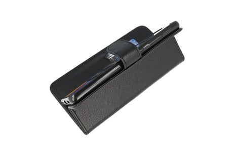 BAOHU Hoesje Geschikt voor Samsung Galaxy A72 / A72 5G - Kaarthouder Book Case Telefoonhoesje - Zwart