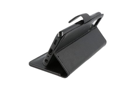 BAOHU Hoesje Geschikt voor Samsung Galaxy A72 / A72 5G - Kaarthouder Book Case Telefoonhoesje - Zwart