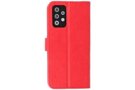 BAOHU Hoesje Geschikt voor Samsung Galaxy A72 / A72 5G - Kaarthouder Book Case Telefoonhoesje - Rood