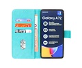 Samsung Galaxy A72 & Galaxy A72 5G Hoesje Kaarthouder Book Case Telefoonhoesje Groen
