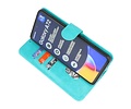 BAOHU Hoesje Geschikt voor Samsung Galaxy A72 / A72 5G - Kaarthouder Book Case Telefoonhoesje - Groen
