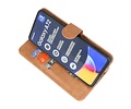 BAOHU Hoesje Geschikt voor Samsung Galaxy A72 / A72 5G - Kaarthouder Book Case Telefoonhoesje - Bruin