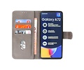 Samsung Galaxy A72 & Galaxy A72 5G Hoesje Kaarthouder Book Case Telefoonhoesje Grijs