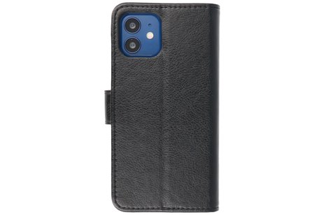 BAOHU Hoesje Geschikt voor iPhone 12 Mini - Kaarthouder Book Case Telefoonhoesje - Zwart