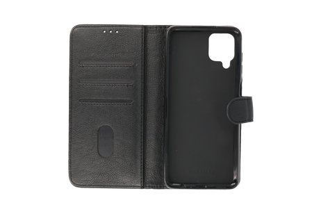 BAOHU Hoesje Geschikt voor Samsung Galaxy A12 - Kaarthouder Book Case Telefoonhoesje - Zwart