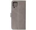 BAOHU Hoesje Geschikt voor Samsung Galaxy A12 - Kaarthouder Book Case Telefoonhoesje - Grijs