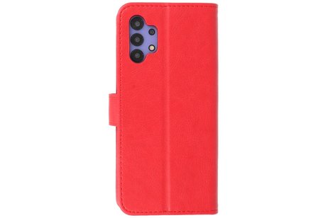 Samsung Galaxy A32 5G Hoesje Kaarthouder Book Case Telefoonhoesje Rood