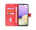 Samsung Galaxy A32 5G Hoesje Kaarthouder Book Case Telefoonhoesje Rood