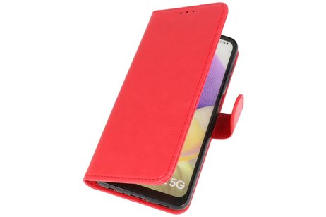 Samsung Galaxy A32 5G Hoesje Kaarthouder Book Case Telefoonhoesje Rood