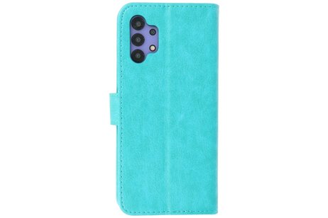 BAOHU Hoesje Geschikt voor Samsung Galaxy A32 5G - Kaarthouder Book Case Telefoonhoesje - Groen