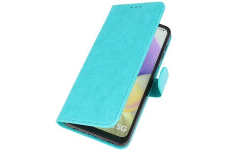 BAOHU Hoesje Geschikt voor Samsung Galaxy A32 5G - Kaarthouder Book Case Telefoonhoesje - Groen