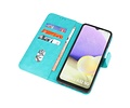 BAOHU Hoesje Geschikt voor Samsung Galaxy A32 5G - Kaarthouder Book Case Telefoonhoesje - Groen