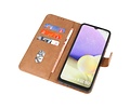 Hoesje Geschikt voor Samsung Galaxy A32 5G - Kaarthouder Book Case Telefoonhoesje - Bruin