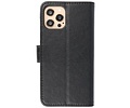 BAOHU Hoesje Geschikt voor iPhone 12 Pro Max - Kaarthouder Book Case Telefoonhoesje - Zwart