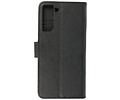 Hoesje Geschikt voor de Samsung Galaxy S21 - Kaarthouder Book Case Telefoonhoesje - Zwart