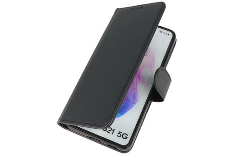 Hoesje Geschikt voor de Samsung Galaxy S21 - Kaarthouder Book Case Telefoonhoesje - Zwart