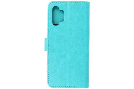 Hoesje Geschikt voor Samsung Galaxy A32 4G - Kaarthouder Book Case Telefoonhoesje - Groen