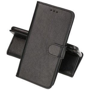 Hoesje Geschikt voor Samsung Galaxy A02s - Kaarthouder Book Case Telefoonhoesje - Zwart