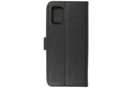 BAOHU Hoesje Geschikt voor Samsung Galaxy A02s - Kaarthouder Book Case Telefoonhoesje - Zwart