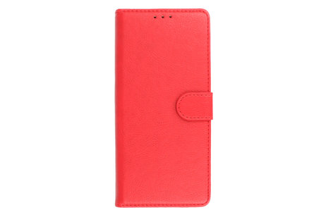 Hoesje Geschikt voor Samsung Galaxy A02s - Kaarthouder Book Case Telefoonhoesje - Rood