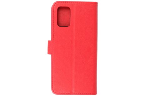 Hoesje Geschikt voor Samsung Galaxy A02s - Kaarthouder Book Case Telefoonhoesje - Rood